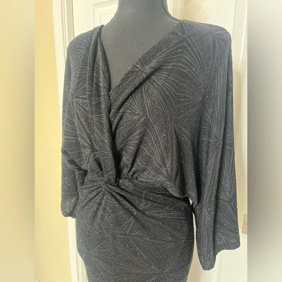 Fashion Nova | Dresses | Fashion Nova Kimono Style Wrap Design Midi Black Sparkle Dress | Poshmark Fashion Nova | Dresses | Fashion Nova Kimono Style Wrap Design Midi Black Sparkle Dress | Poshmark